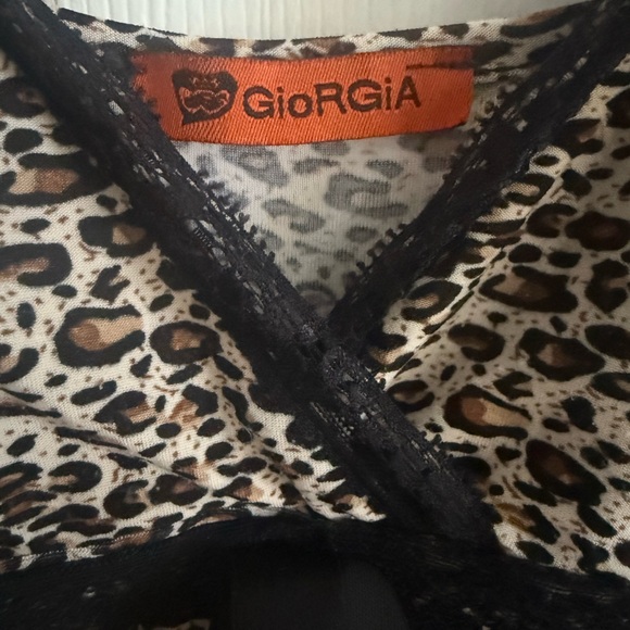 Leopard Print Ruffle Dress - Picture 3 of 3